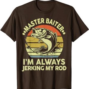 T-shirt-with-Master-Baiter-text-ideal-for-dads-who-love-fishing-and-a-good-joke